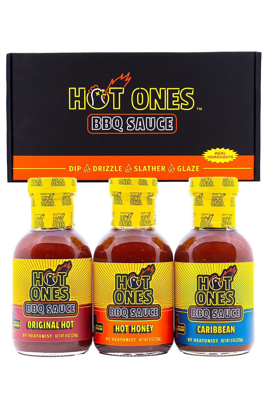 Hot Ones BBQ Trio Pack (Original / Hot Honey / Caribbean) C3