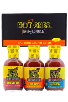 Hot Ones BBQ Trio Pack (Original / Hot Honey / Caribbean) C3