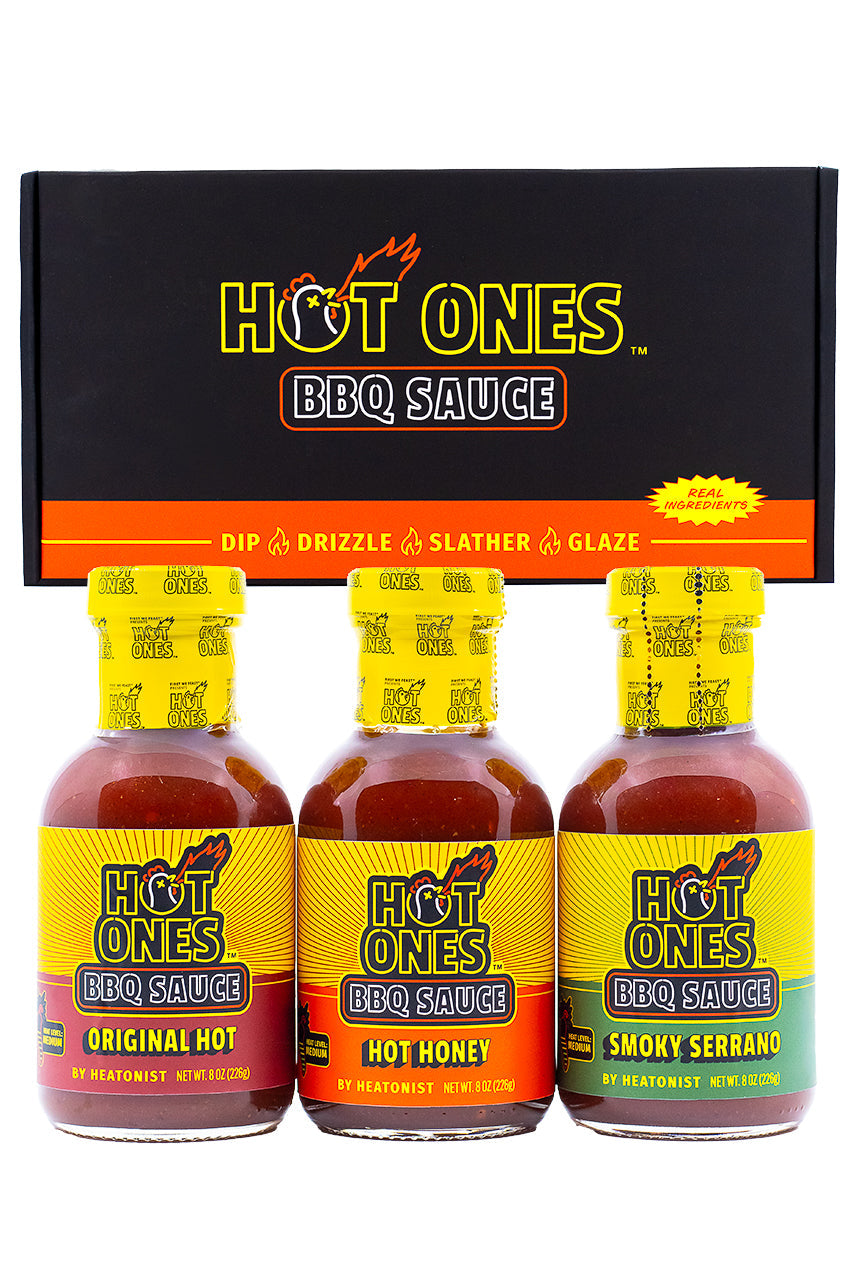 Hot Ones BBQ Trio Pack (Original / Hot Honey / Smoked Serrano) C7