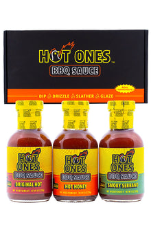 Hot Ones BBQ Trio Pack (Original / Hot Honey / Smoked Serrano) C7