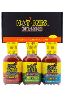 Hot Ones BBQ Trio Pack (Original / Smoked Serrano / Caribbean) Z9