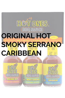 Hot Ones BBQ Trio Pack (Original / Smoked Serrano / Caribbean) Z9