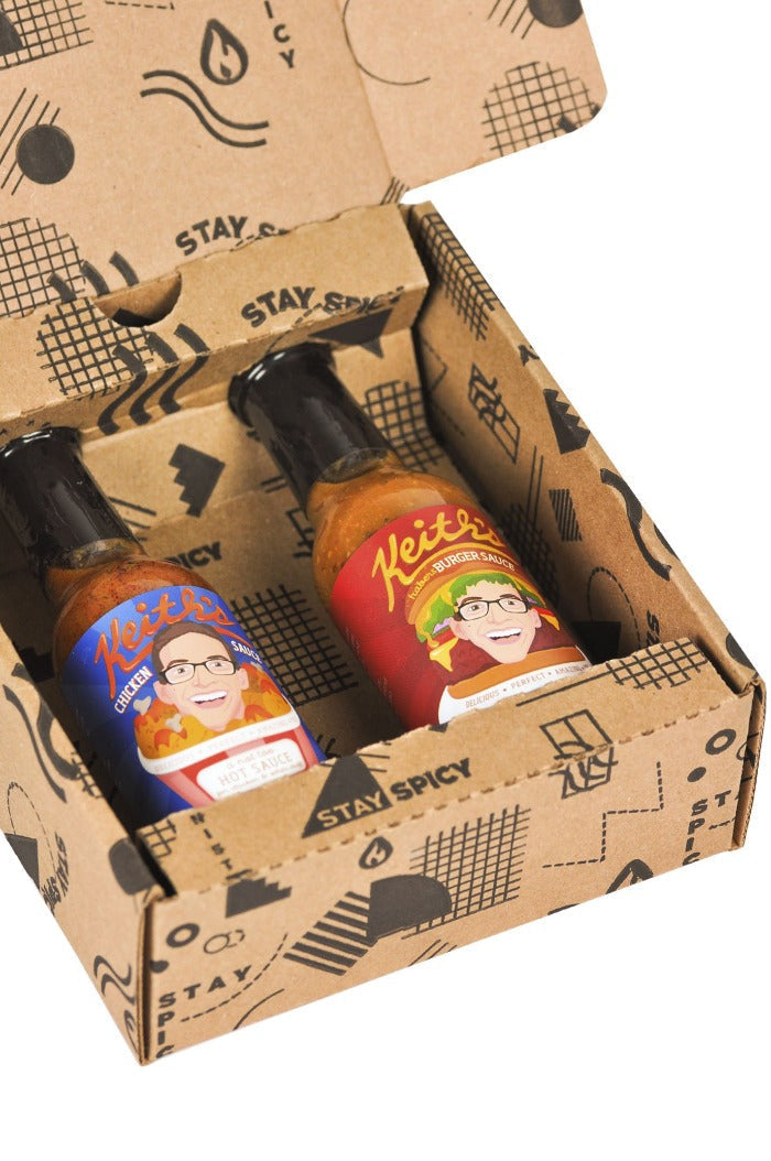 Chicken & Burger Hot Sauce Duo Pack | Keith's U3
