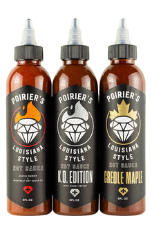 Poirier's Louisiana Style Hot Sauce Trio Pack | Dustin Poirier’s Louisiana Style T1
